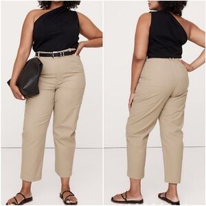 Banana Republic High Rise Barrel Utility Chino River Bank Beige 20